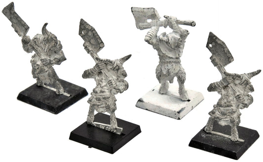 BEASTMEN 4 Pestigors #1 METAL Warhammer Fantasy