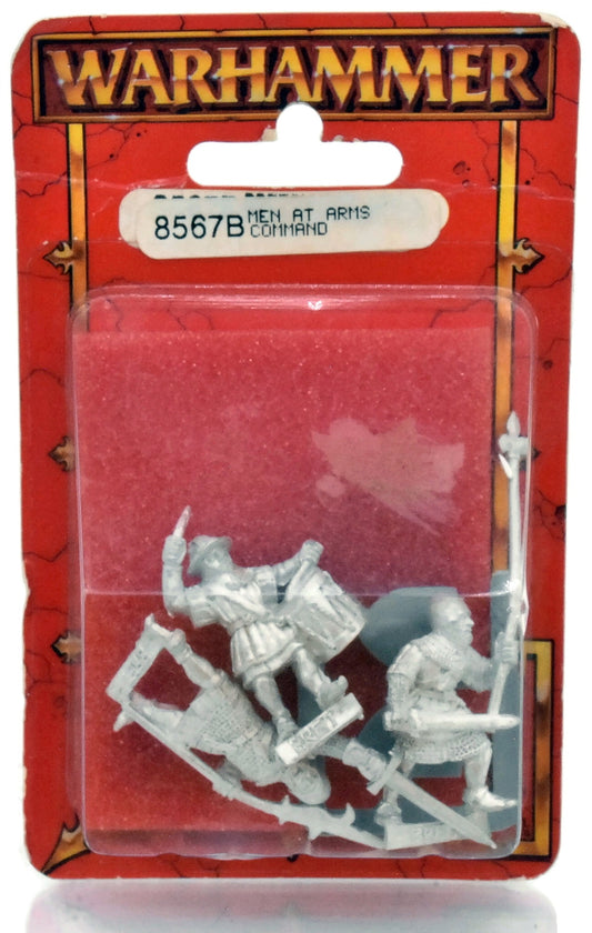 BRETONNIA Men At Arms Command #2 METAL Warhammer Fantasy Blister 8567B