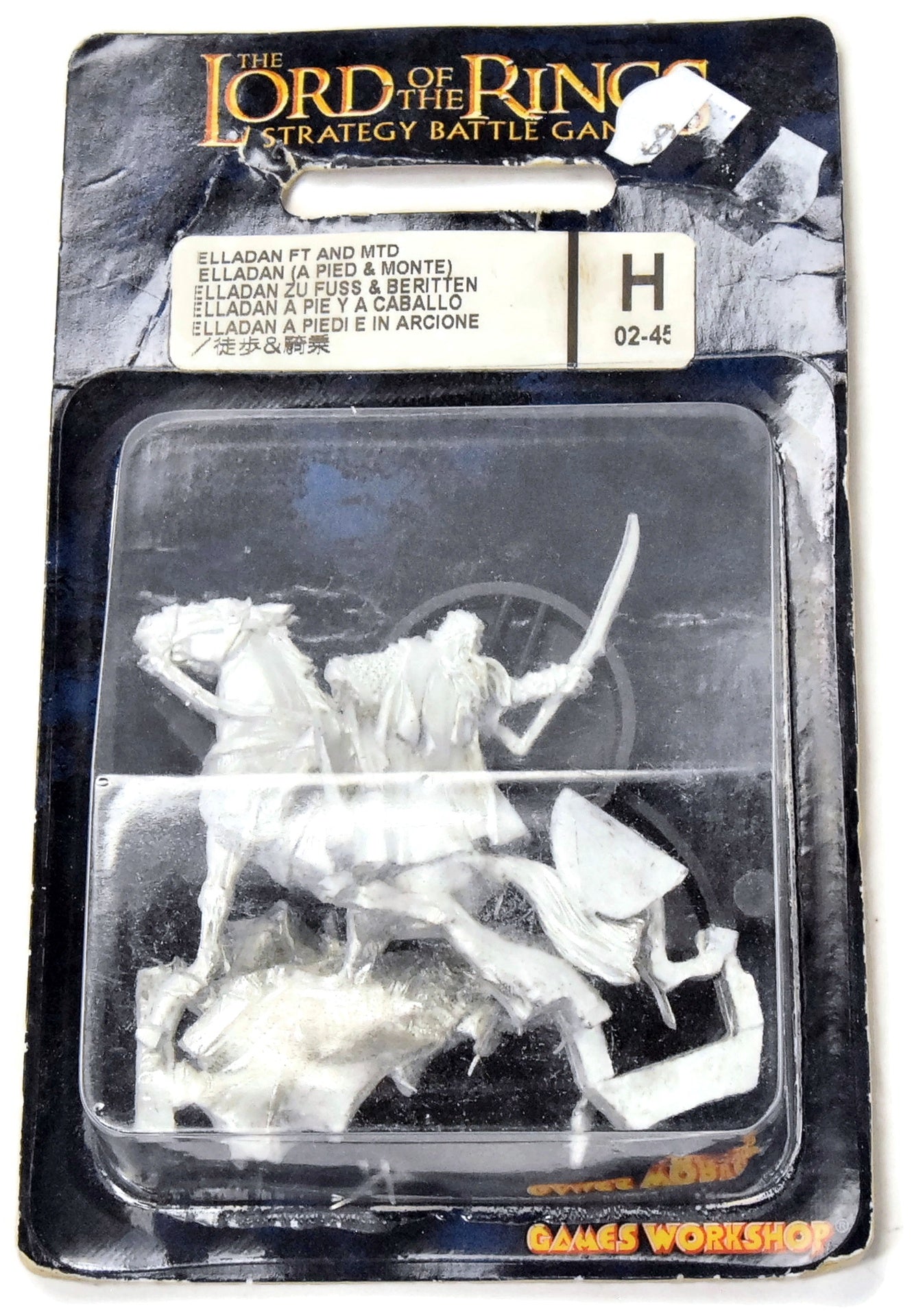 MIDDLE-EARTH Elladan Foot & Mounted #1 METAL LOTR CANADA ONLY