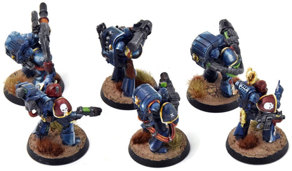 ULTRAMARINES 7 Devastators Squad #2 WELL PAINTED Warhammer 40K