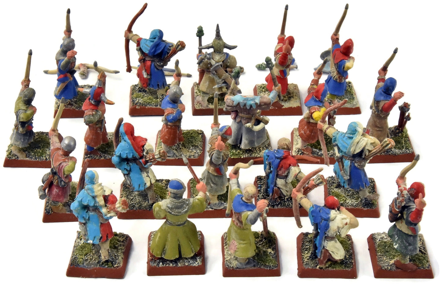 BRETONNIA 21 Peasant Bowmen #1 Warhammer Fantasy Old World METAL