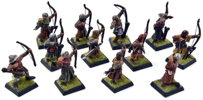BRETONNIA 12 Peasant Bowmen #2 WELL PAINTED Warhammer Fantasy