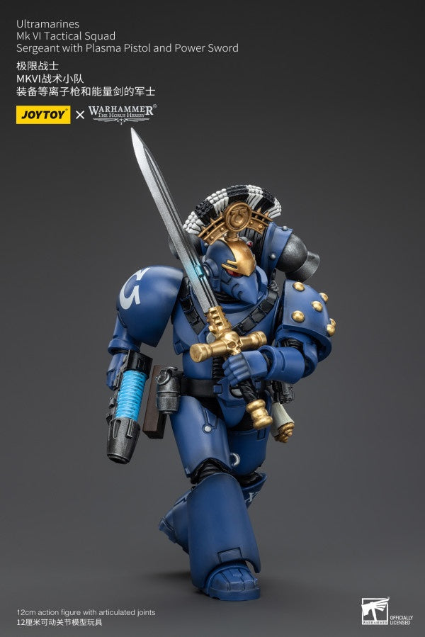 MK VI Tactical Squad Sergeant with Plasma Pistol and Power Sword Ultramarines