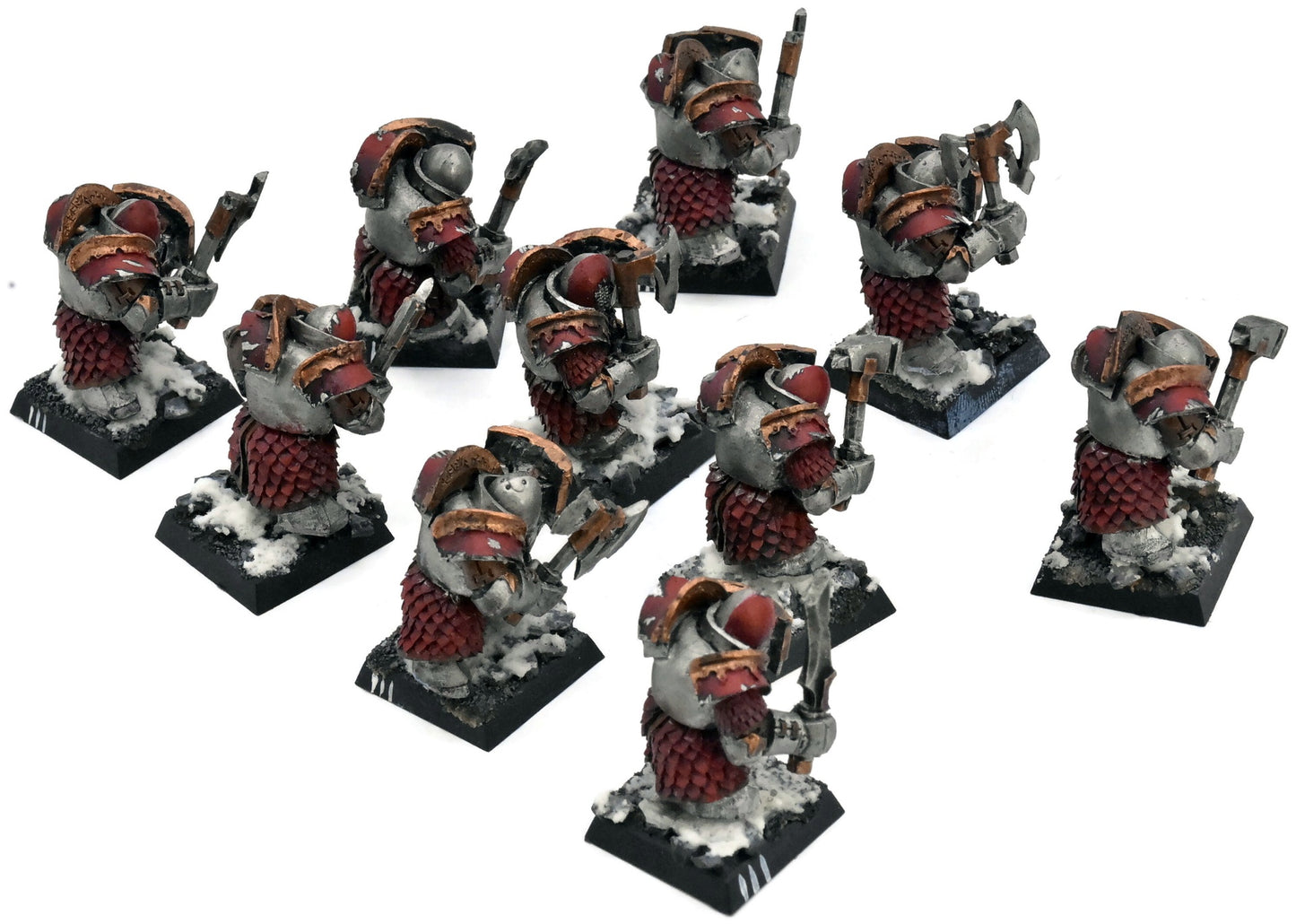 CHAOS DWARFS 10 INFERNAL GUARD #3 FORGE WORLD WELL PAINTED