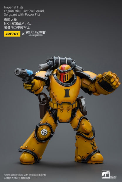 Legion MkIII Tactical Squad Sergeant with Power Fist Imperial Fists Joy Toy