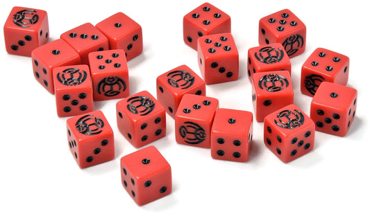 VAMPIRE COUNTS 20 Dice Red/Black #1 Fantasy unbranded