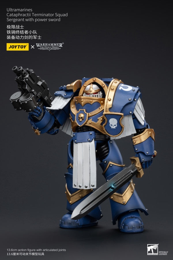 Cataphractii Terminator Squad Sergeant with Power Sword Ultramarines Joy Toy
