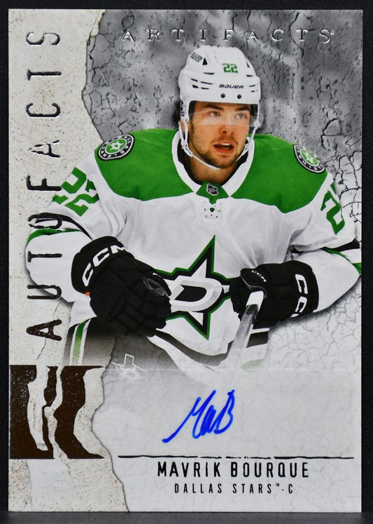 2025-26 Upper Deck Artifacts Autofacts Mavrik Bourque AF-MB Dallas Stars Auto 6034