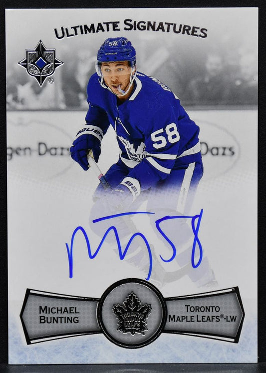 2022-23 UD Ultimate Collection Signatures Michael Bunting US-MB  Auto