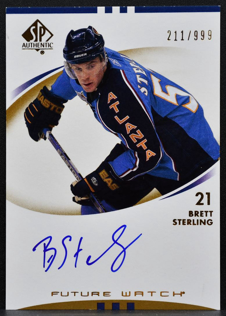 2007-08 SP Authentic Future Watch Auto Brett Sterling RC Auto 211/999 7059