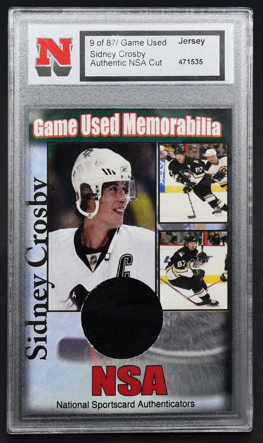 NSA Game Used Memorabilia Sidney Crosby 9/87 Jersey