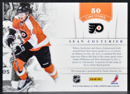 2011-12 Panini Contenders NHL Ink Sean Couturier RC Auto 0727