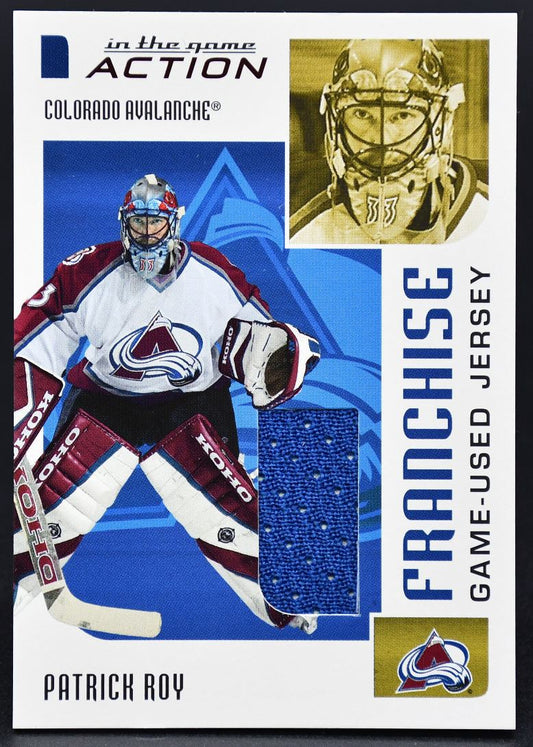 2003-04 In The Game Action Franchise Game-Used Jersey Patrick Roy M-248 Jersey #1
