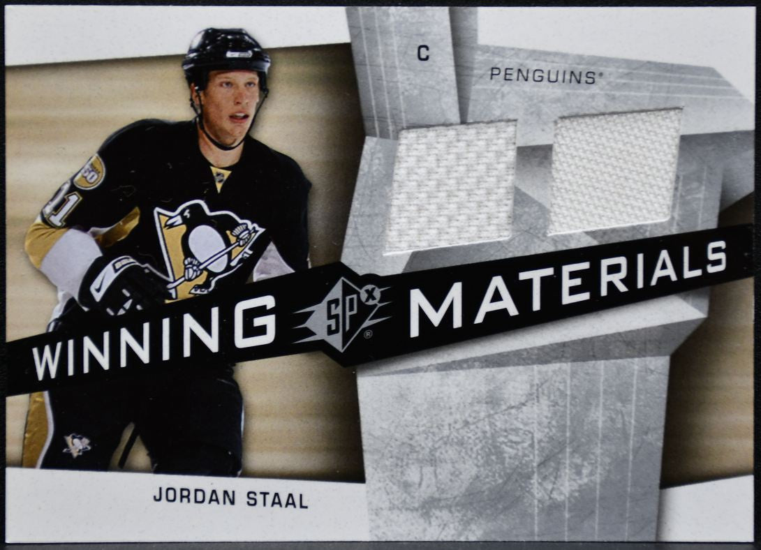 2008-09 SPx Winning Materials Jordan Staal WM-JS Pittsburgh Penguins Jersey 1211