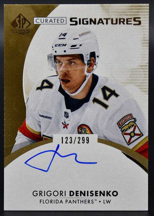 2023-24 SP Authentic Grigori Denisenko SPC-GD Florida Panthers Auto 123/299