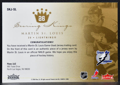 2006-07 Fleer Ultra Scoring Kings Martin St-Louis SKJ-SL Jersey 8562