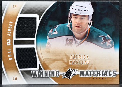 2011-12 SPx Winning Materials Patrick Marleau WM-PM San Jose Sharks Jersey 3643