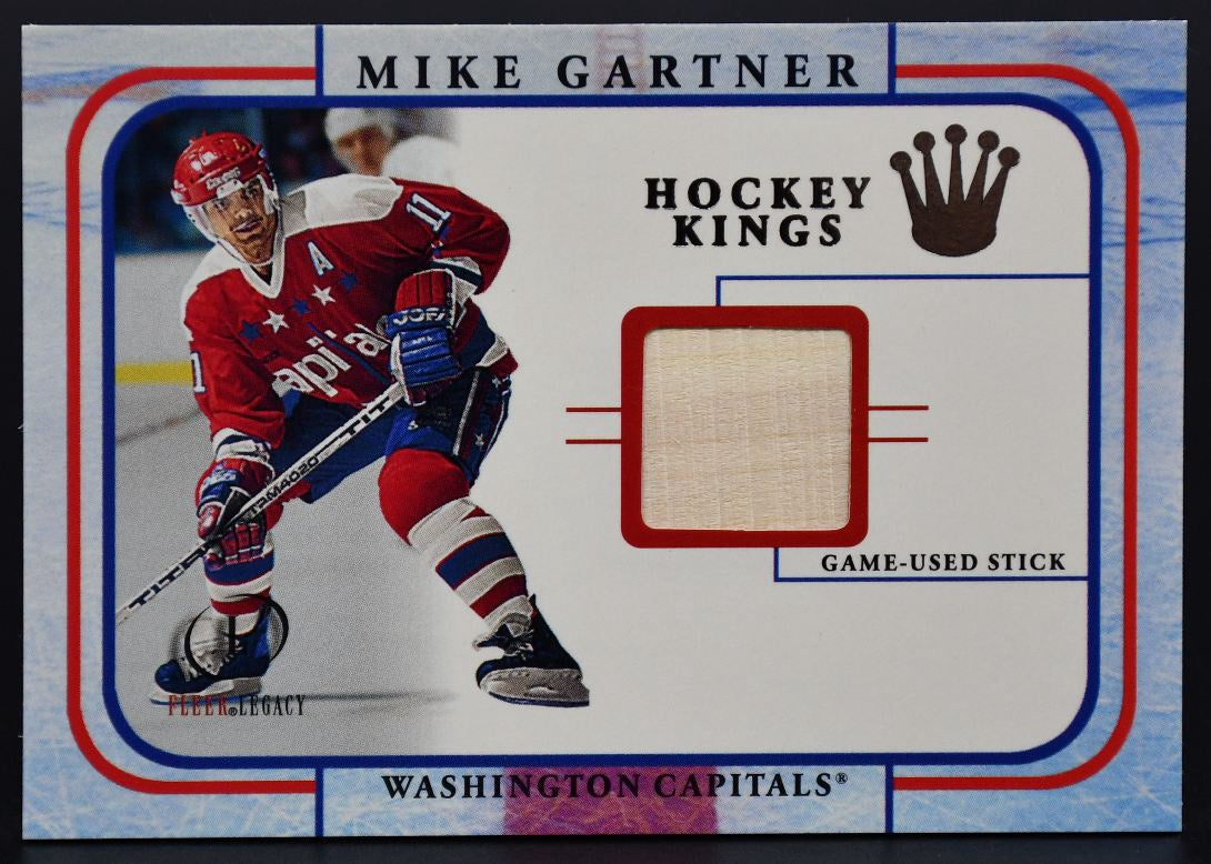 2001-02 Fleer Legacy Hockey Kings Mike Gartner Hockey Stick