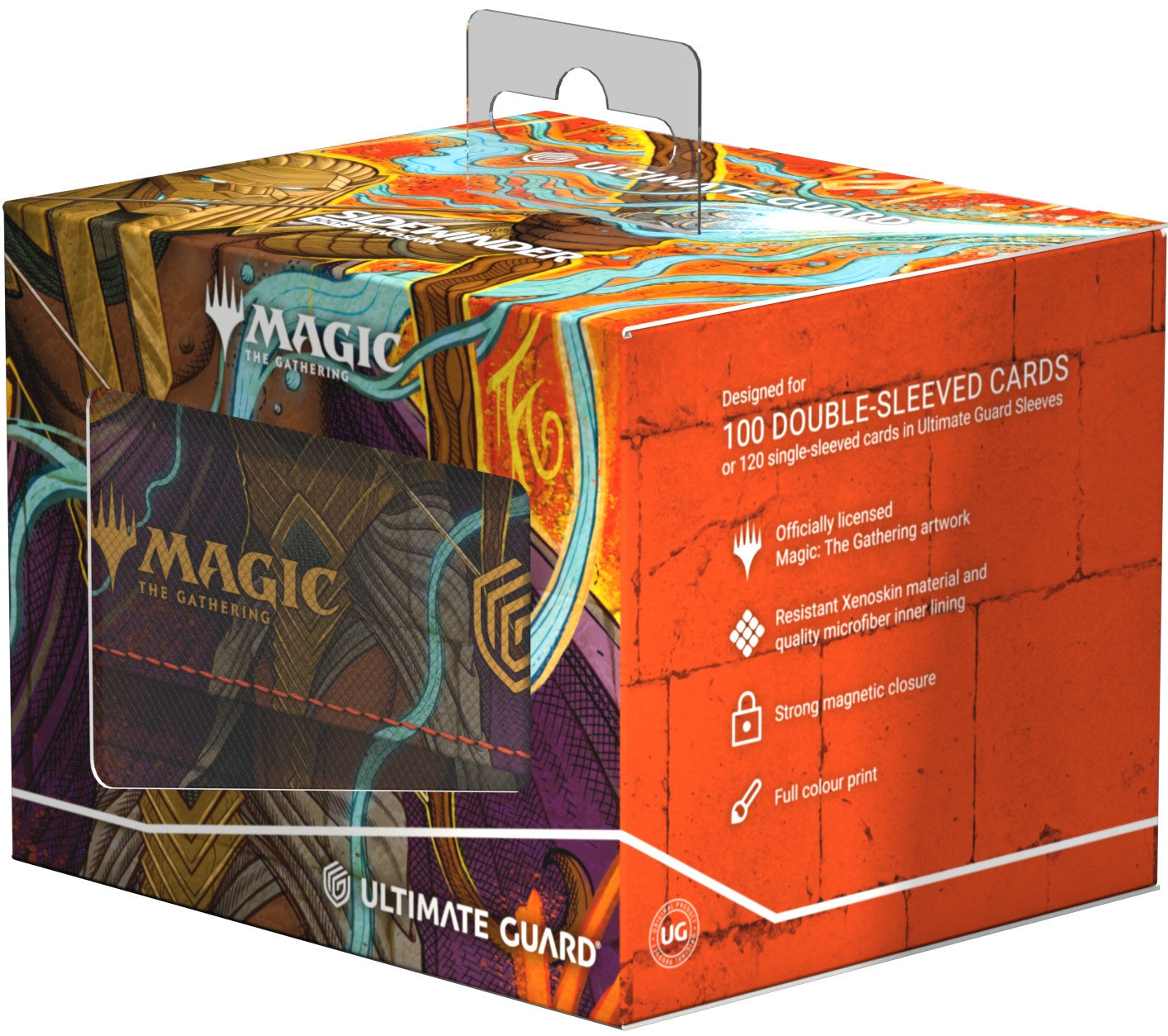 Étui de rangement Ultimate Guard Sidewinder pour plus de 100 cartes Xenoskin MTG Aetherdrift V3
