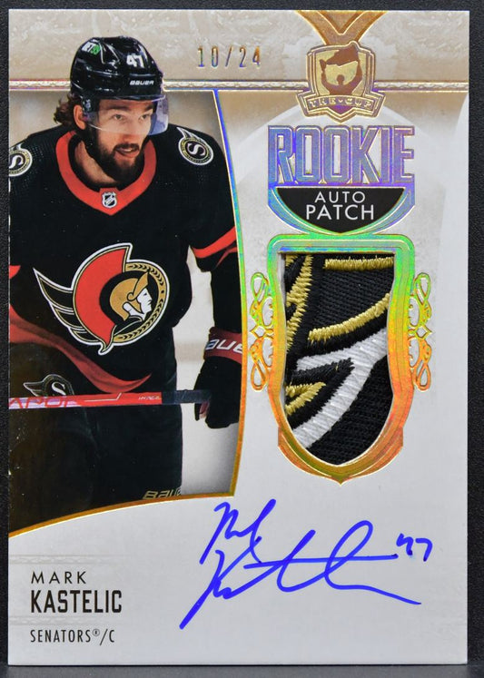 2022-23 UD The Cup Rookie Auto Patch Gold Mark Kastelic RC Auto Patch 5671