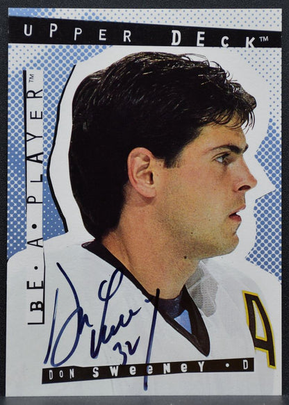 1994-95 Upper Deck Be a Player Autographs Don Sweeney 60 Boston Bruins Auto 2145