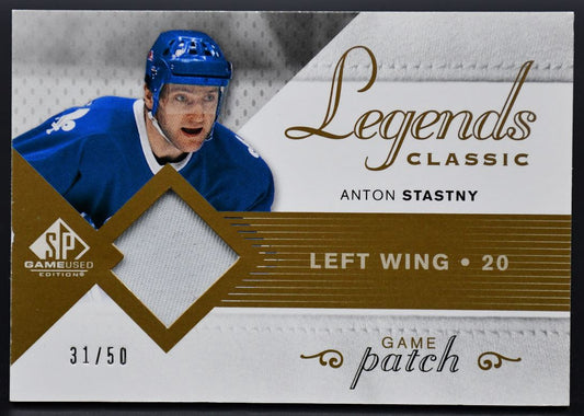 2007-08 SP Game utilisé Legends Classic Game Patch Stastny HGJ-AS 31/50 Jersey