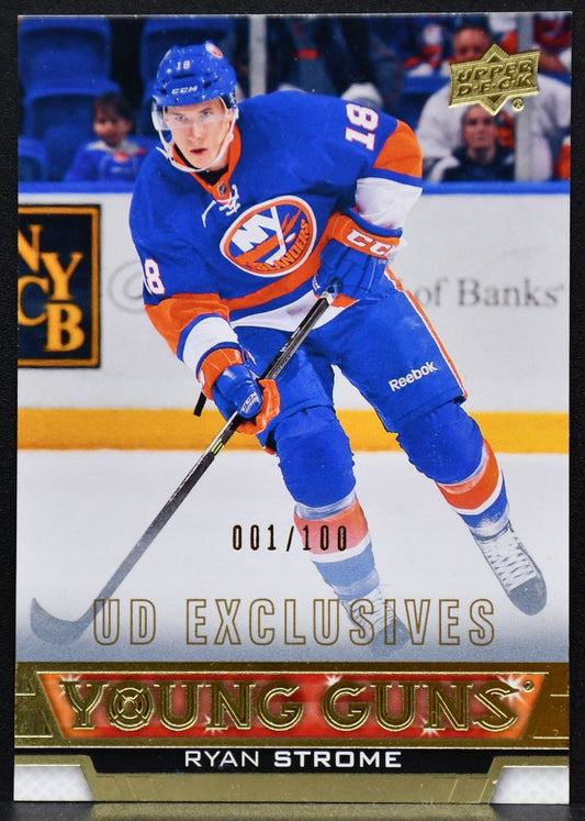 2013-14 UD Series 2 Young Guns UD Exclusives Ryan Strome 482 Islanders RC /100 3919