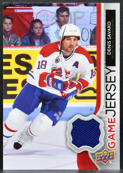 2014-15 Upper Deck Series 2 Game Jerseys Denis Savard Canadiens Jersey 2747