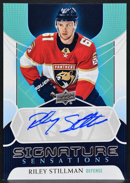 2020-21 UD Series 1 Signature Sensations Riley Stillman SS-ST Panthers Auto 2490