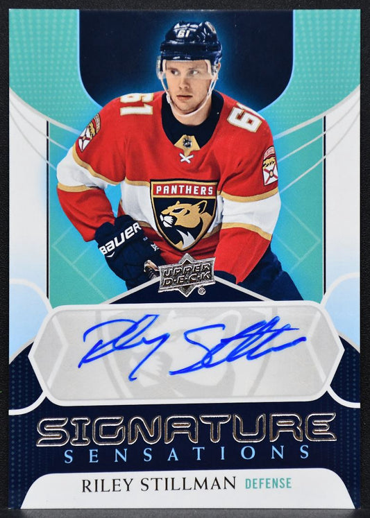 2020-21 UD Series 1 Signature Sensations Riley Stillman SS-ST Panthers Auto 2490