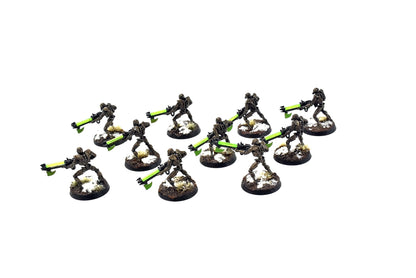 NECRONS 10 NECRON Warriors #6 WELL PAINTED Warhammer 40k