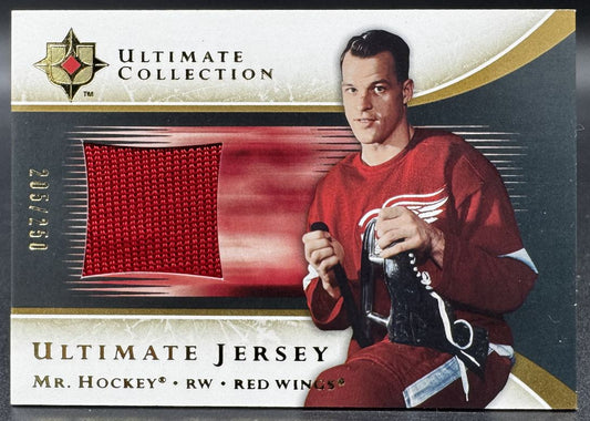 2005-06 UD Ultimate Collection Jerseys Gordie Howe Detroit Red Wings /250 Jersey
