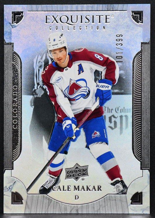2025-26 UD Black Diamond Exquisite Collection Cale Makar V-CM Avalanche 101/399 7757
