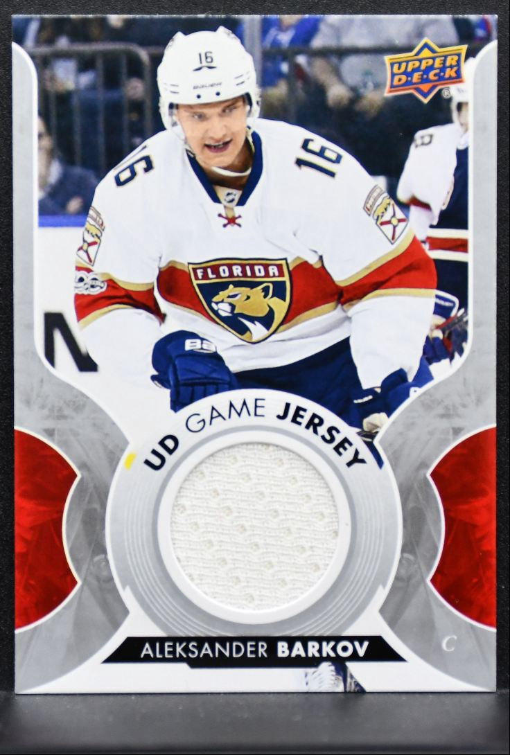 2017-18 UD Series 1 UD Game Jerseys Aleksander Barkov GJ-AB Panthers Jersey 1496
