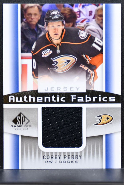 2013-14 SP Game Used Authentic Fabrics Corey Perry Anaheim Ducks Jersey 2219