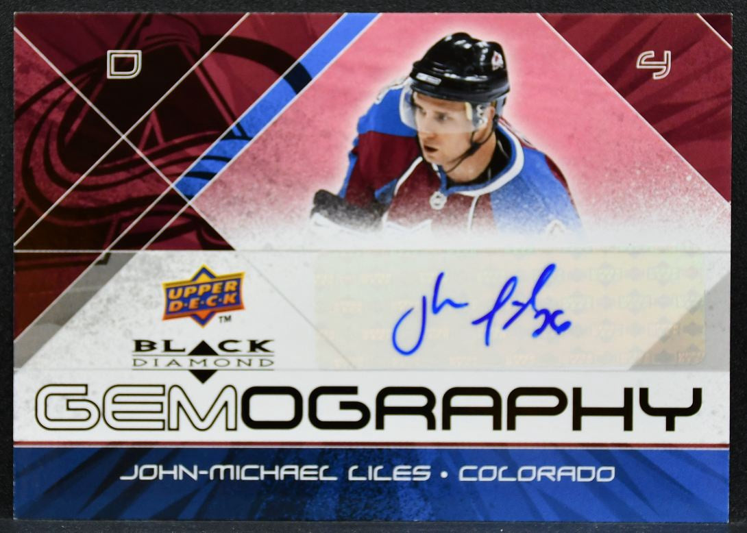 2008-09 UD Black Diamond Gemography John-Michael Liles Avalanche Auto 2625