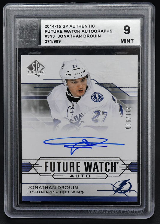 2015-16 SP Authentic Future Watch Auto Jonathan Drouin 313 RC Auto 271/999