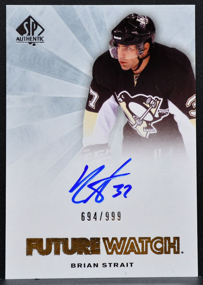 2011-12 SP Authentic Future Watch Auto Brian Strait RC Auto 694/999 9275