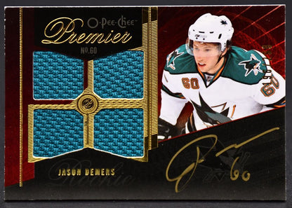 2009-10 OPC Premier Auto Jersey Jason Demers 96 RC Auto Jersey