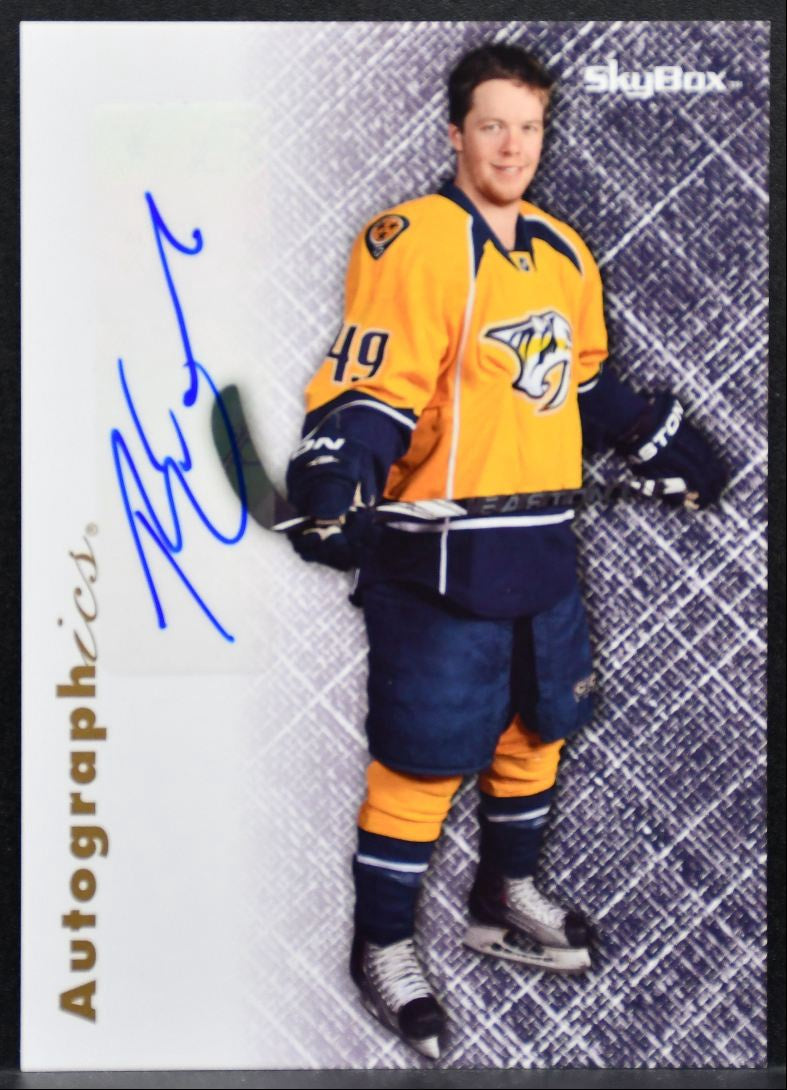 2012-13 Fleer Retro 1996-97 Skybox Autographics Ryan Ellis Predators Auto 0789