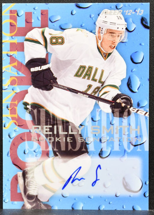 2012-13 Fleer Retro Rookie Sensation Reilly Smith 14 Dallas Stars RC Auto 0428