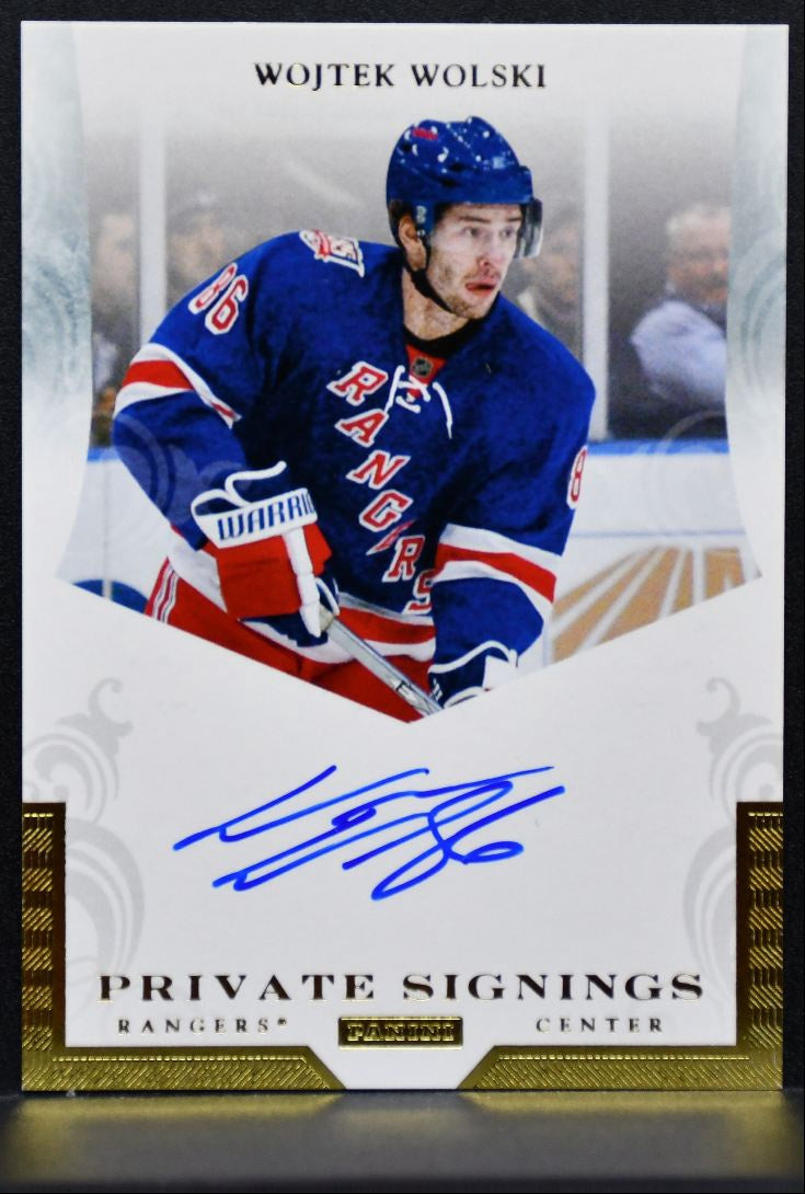2010-11 Panini Luxury Suite Private Signings Wojtek Wolski WW Rangers Auto 0079