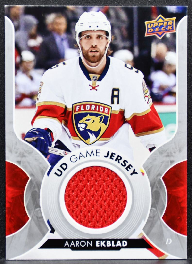 2017-18 Upper Deck Series 1 UD Game Jerseys Aaron Ekblad Panthers Jersey 1472