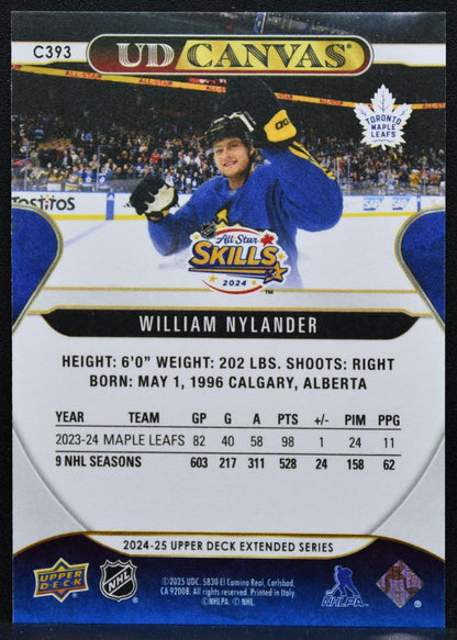 2024-25 UD Extended Series UD Canvas All Star Skills Nylander Die-Cut 3851
