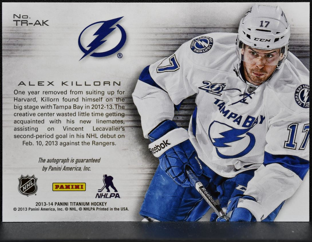 2013-14 Panini Titanium Reserve Rookie Auto Alex Killorn TR-AK Auto 5563