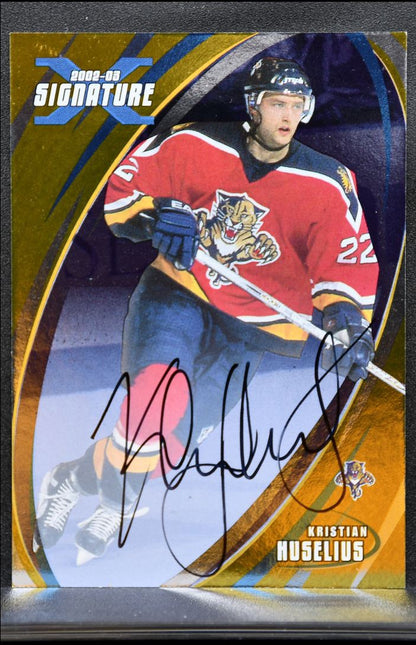 2002-03 Be a Player Signature Series Autographs Gold Huselius Panthers Auto 1769