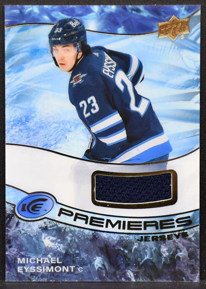 2022-23 UD Ice Premieres Jersey Michael Eyssimont IPA-ME Winnipeg Jets RC Jersey 3576