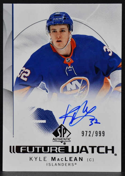 SP Authentic Future Watch Auto Kyle MacLean 127 New York Islanders RC Auto 999 4153