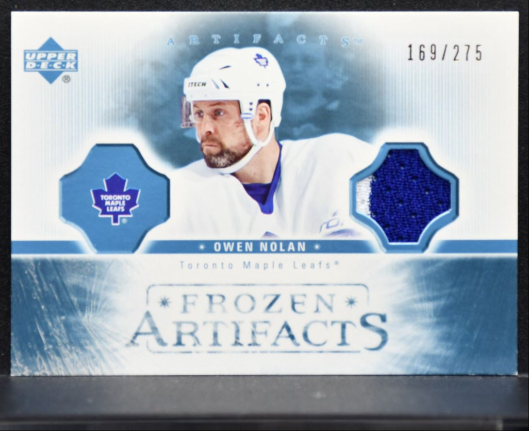 2005-06 Upper Deck Artifacts Frozen Owen Nolan Maple Leafs 169/275 Jersey 4893
