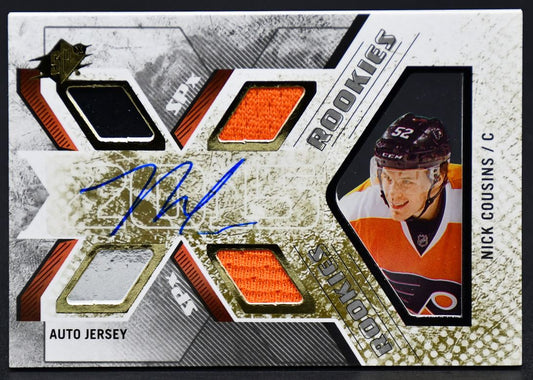 2015-16 SPx Auto Jersey Rookies Nick Cousins 143 RC Auto 211/499 Jersey
